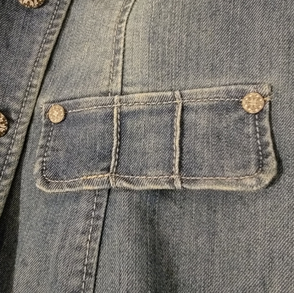Military Style Denim jacket - Picture 6 of 11